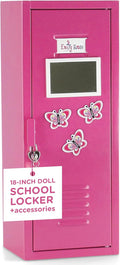 18 Inch Doll Clothes Storage with Lock, Key & 5 Hangers T59759