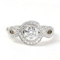 Lily Cluster Engagement Ring PT950 M69705