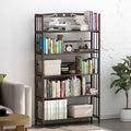 3-Tier Solid Wood Bookcase Storage Shelves with 5 Shelves G537411