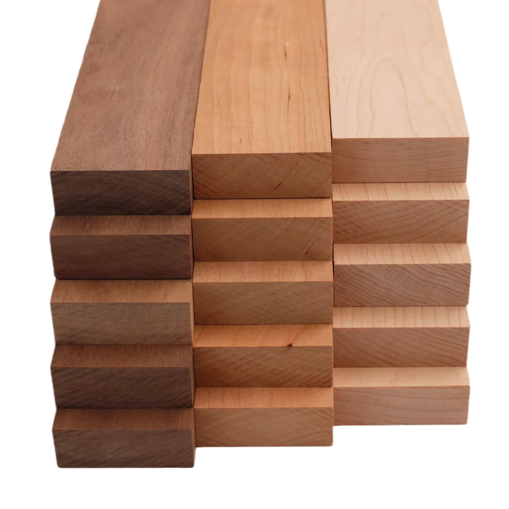 Walnut Maple Cherry Boards 3/4" x 2" 15 Pcs O6333