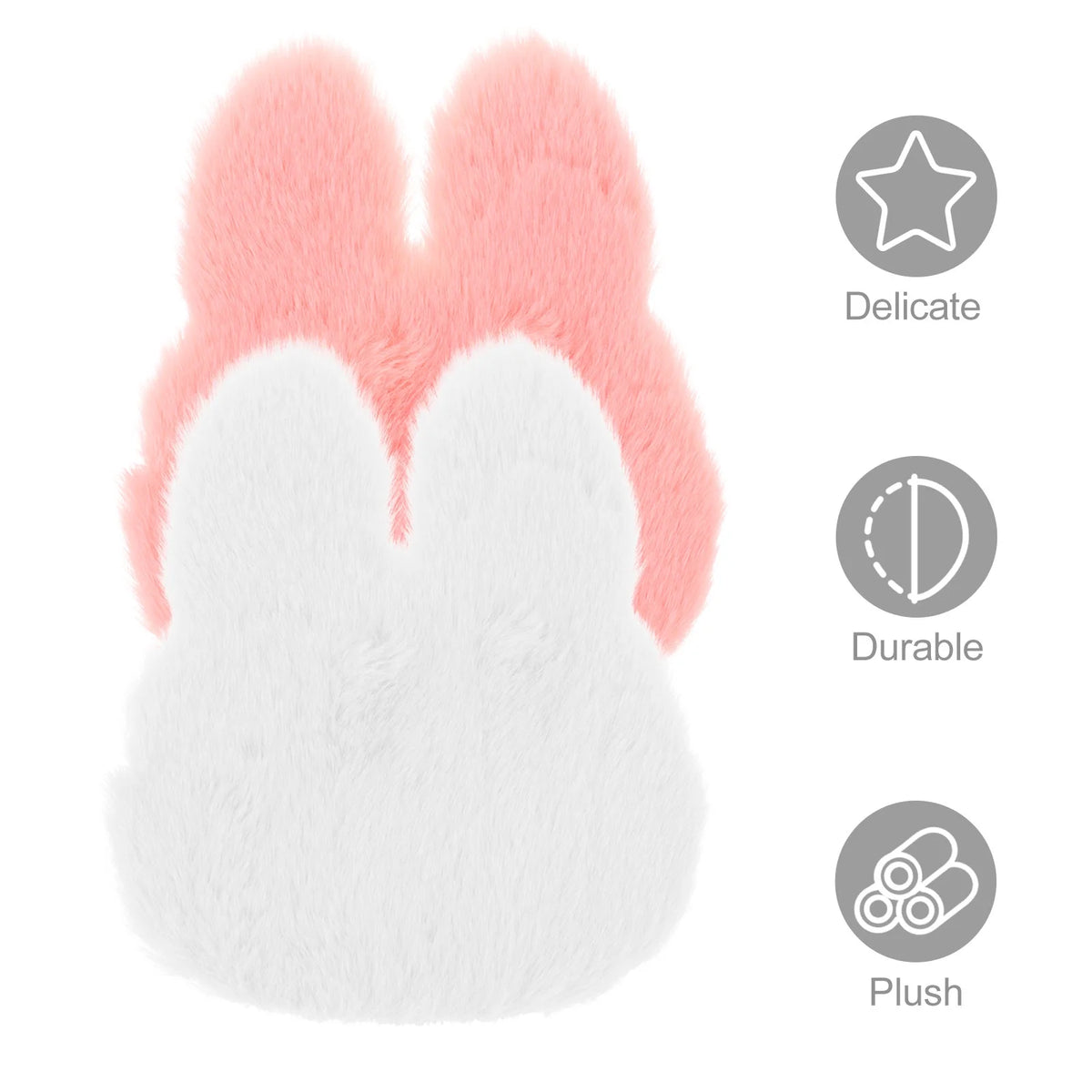 Rabbit Shaped Carpet 2 Pcs D951