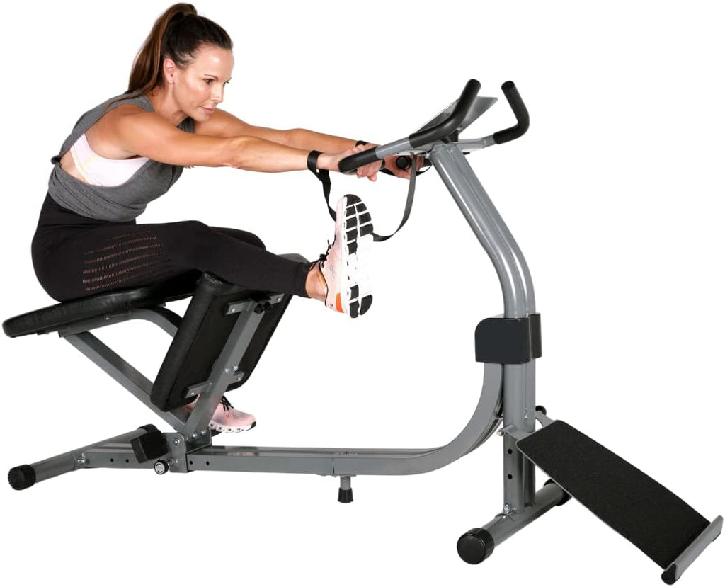 Full Body Stretching Machine with Adjustable Sliding Seat & Slant Board L172