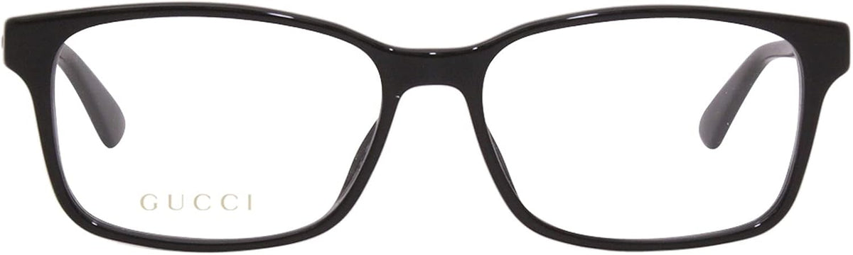 Black Plastic Rectangle Eyeglasses 55mm G534
