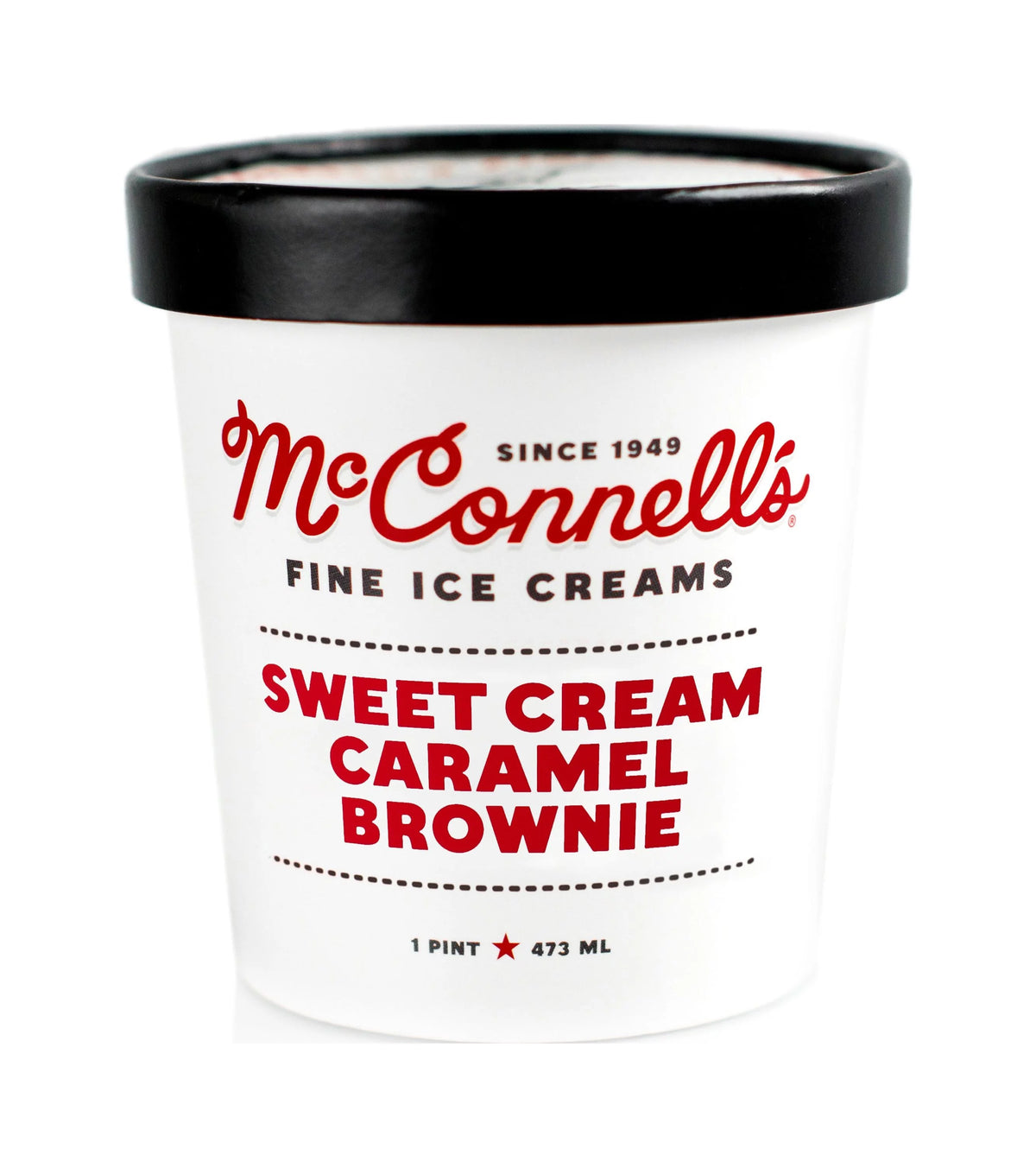 Sweet Cream Caramel Brownie Ice Cream, 16 oz (6 Ct) Q709133
