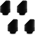 Black 45 Degree Angled Rotary Fitting, 4-Pack K131415