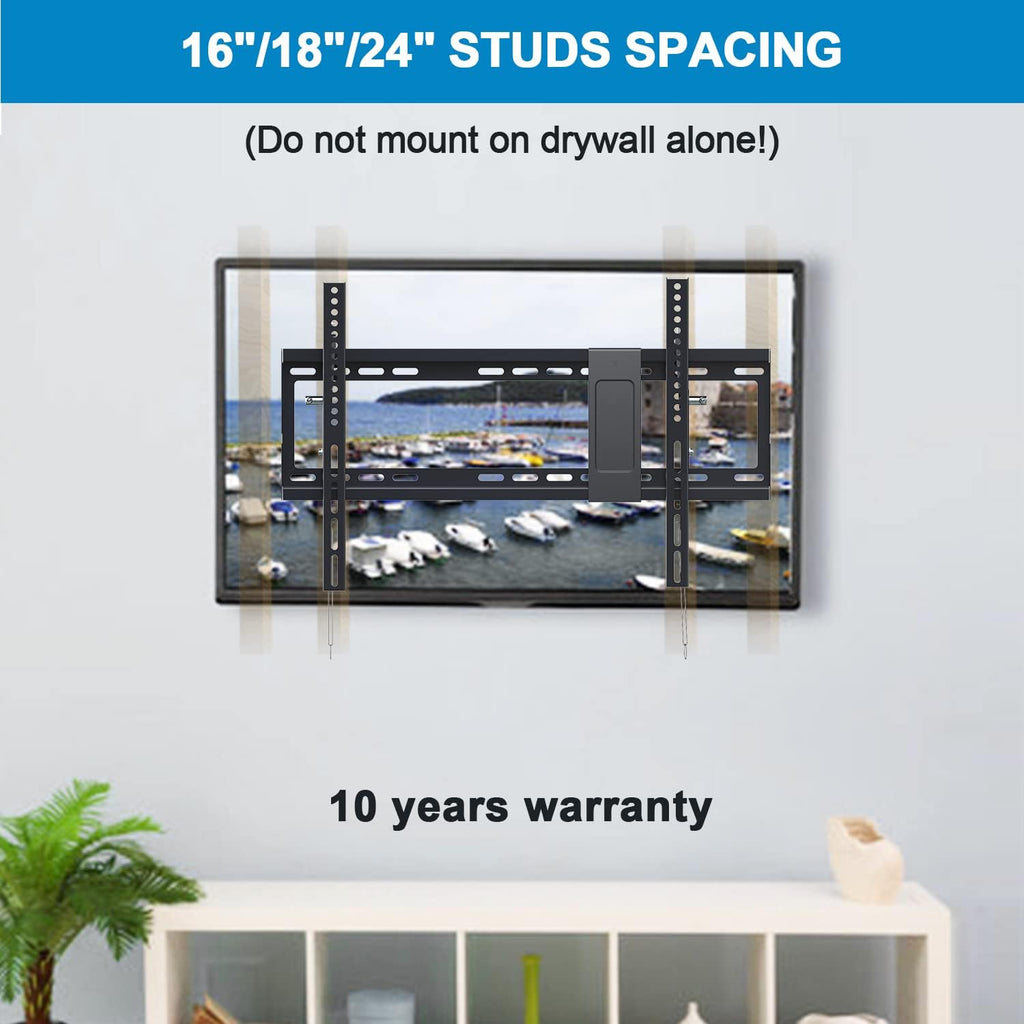Tilt TV Wall Mount Bracket for 40-90 Inches LED, Plasma Flat Screen Curved TVs, VESA 600x400mm, Loading Capacity 165 lbs, Low Profile, Pack of 2 P2822
