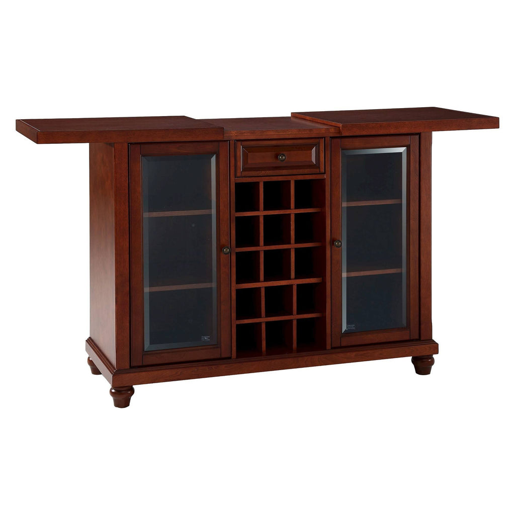 Vintage Mahogany Sliding Top Bar Cabinet V9099