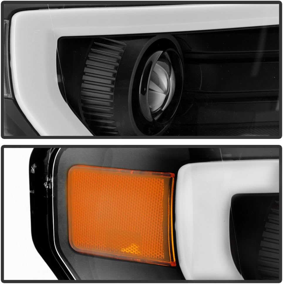 Black Housing LED Projector Headlights for Ford F150 Pickup K732