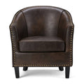 Bonded Leather Tub Chair S649