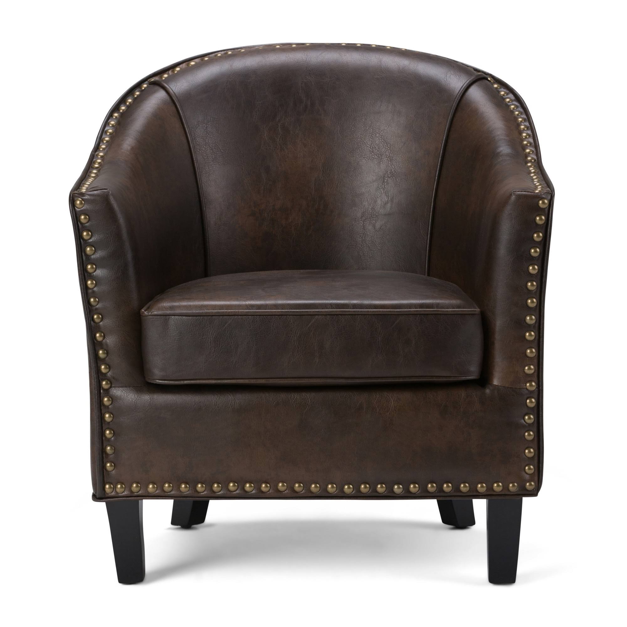 Bonded Leather Tub Chair S649