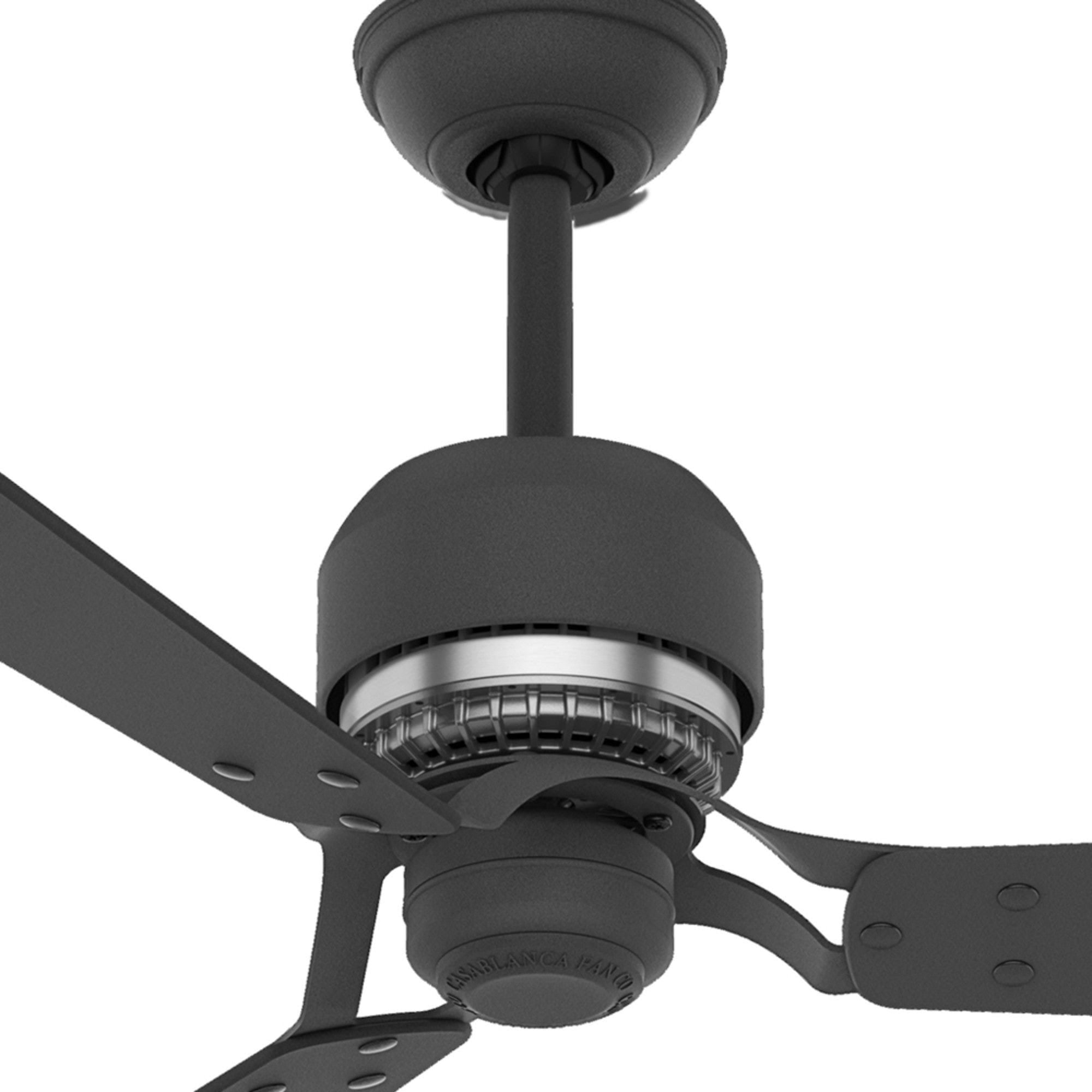 Brushed Nickel Ceiling Fan with Burnt Walnut/Walnut Blades L5180