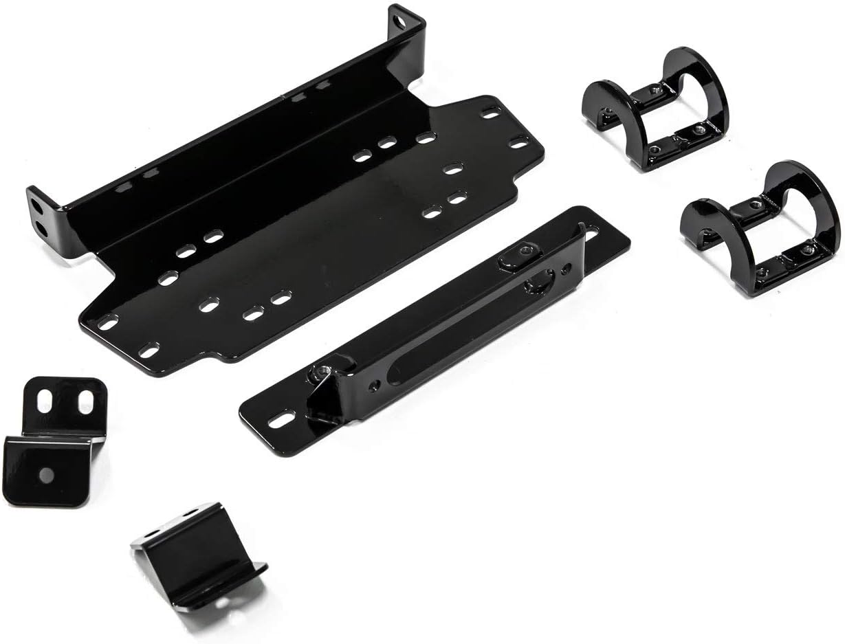 6000 lb Black Ops Winch with Heavy Duty Winch Mounting Plate Complete Kit N9963