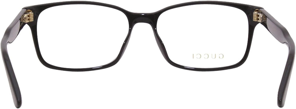 Black Plastic Rectangle Eyeglasses 55mm G534