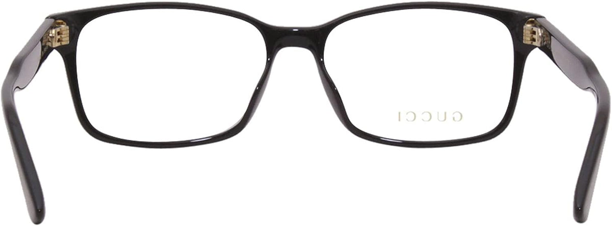 Black Plastic Rectangle Eyeglasses 55mm G534