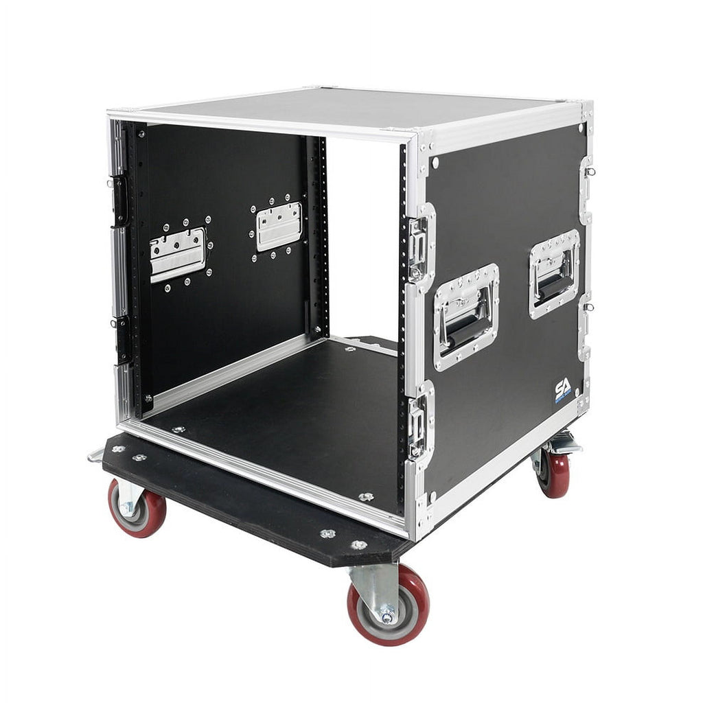 10U Pro Audio DJ Road Rack Case with Casters S88150