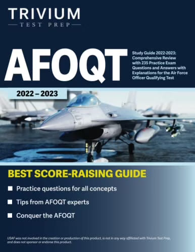 AFOQT Study Guide with 235 Practice Exam Questions and Answers Q74616