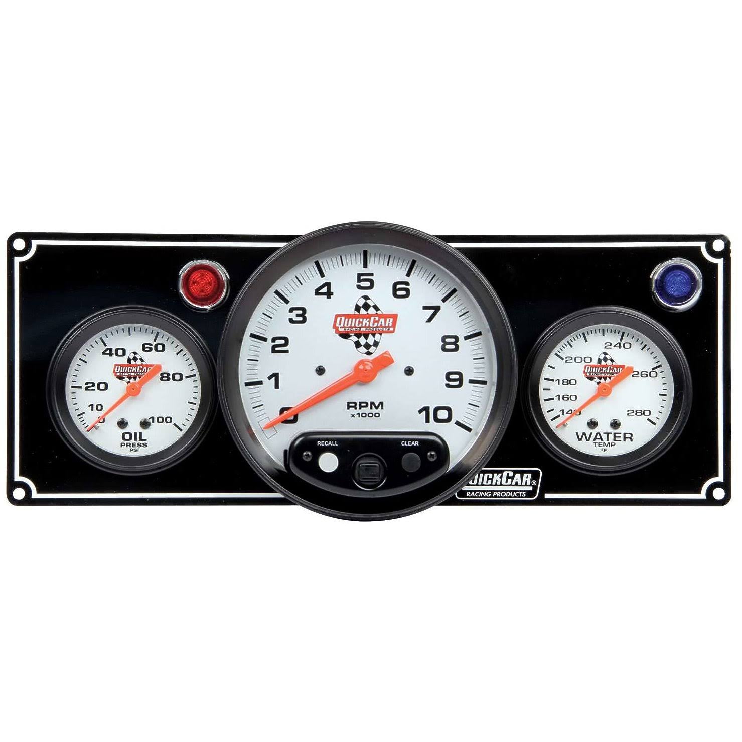 2-1 Gauge Panel with 5in Tach Black C836