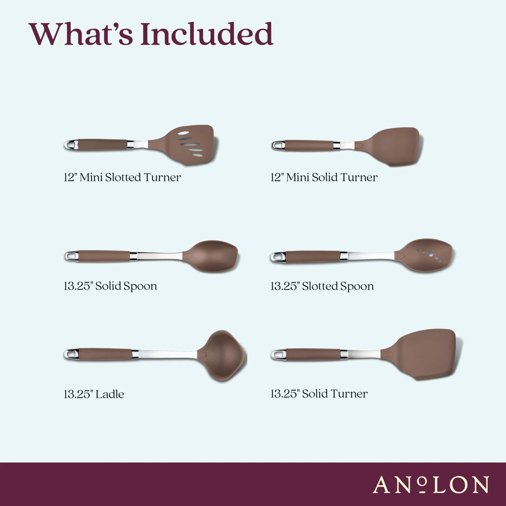 6 Piece Nonstick Kitchen Utensil Set P67980