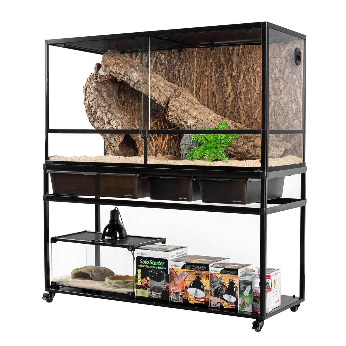 48 inch Terrarium Cabinet with Breeding Boxes D381