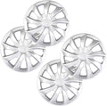 4PC Set 15 inch Silver Hubcap Wheel Cover Snap On Hubcap Pack of 2 K8950