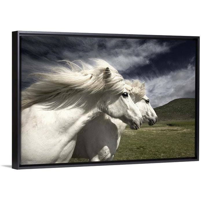 Black Float Frame Canvas Art - 48 x 32 F6254