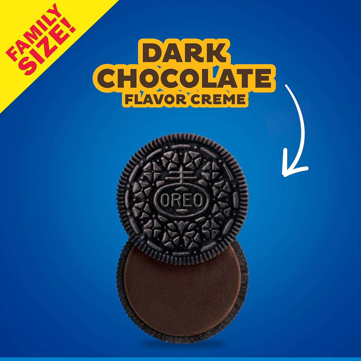 Dark Chocolate Creme Chocolate Sandwich Cookies, Family Size, 12 - 17 oz Packs D91463
