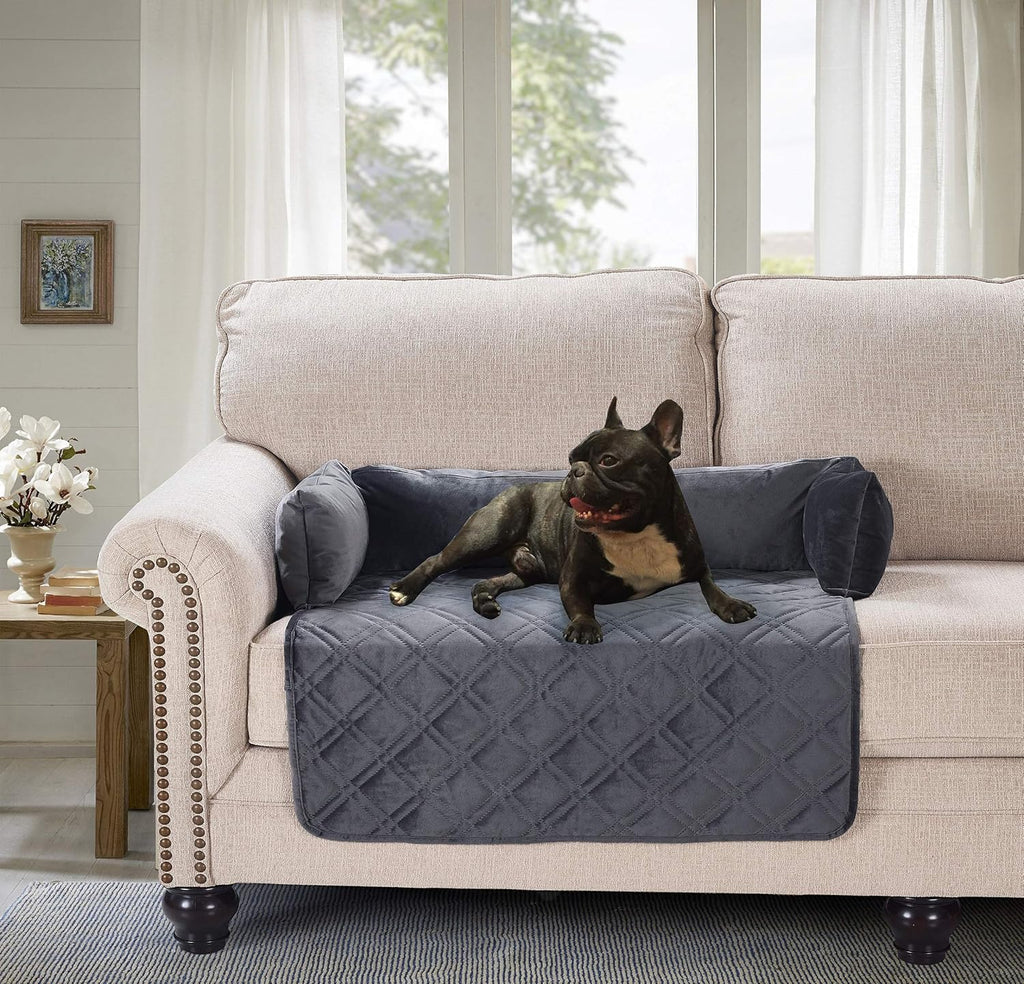 Navy Blue Medium Pet Sofa Bed with Removable Cushions N908