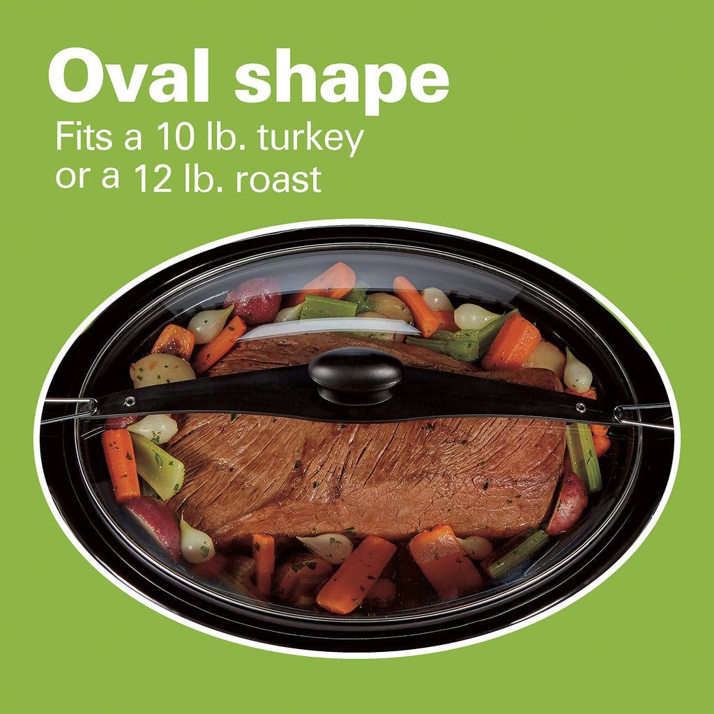 Extra Large 10 Quart Black Slow Cooker K175