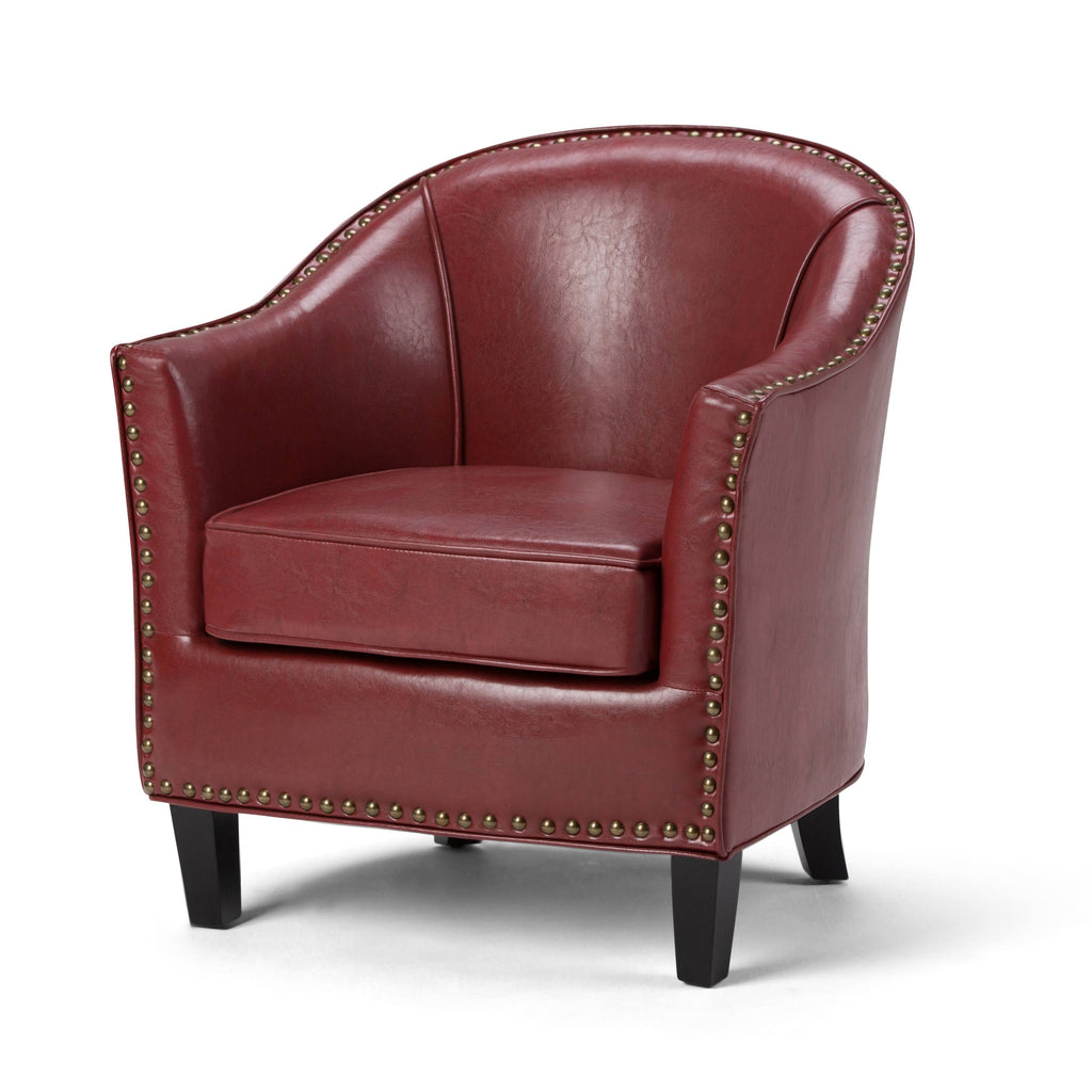 Bonded Leather Tub Chair S649