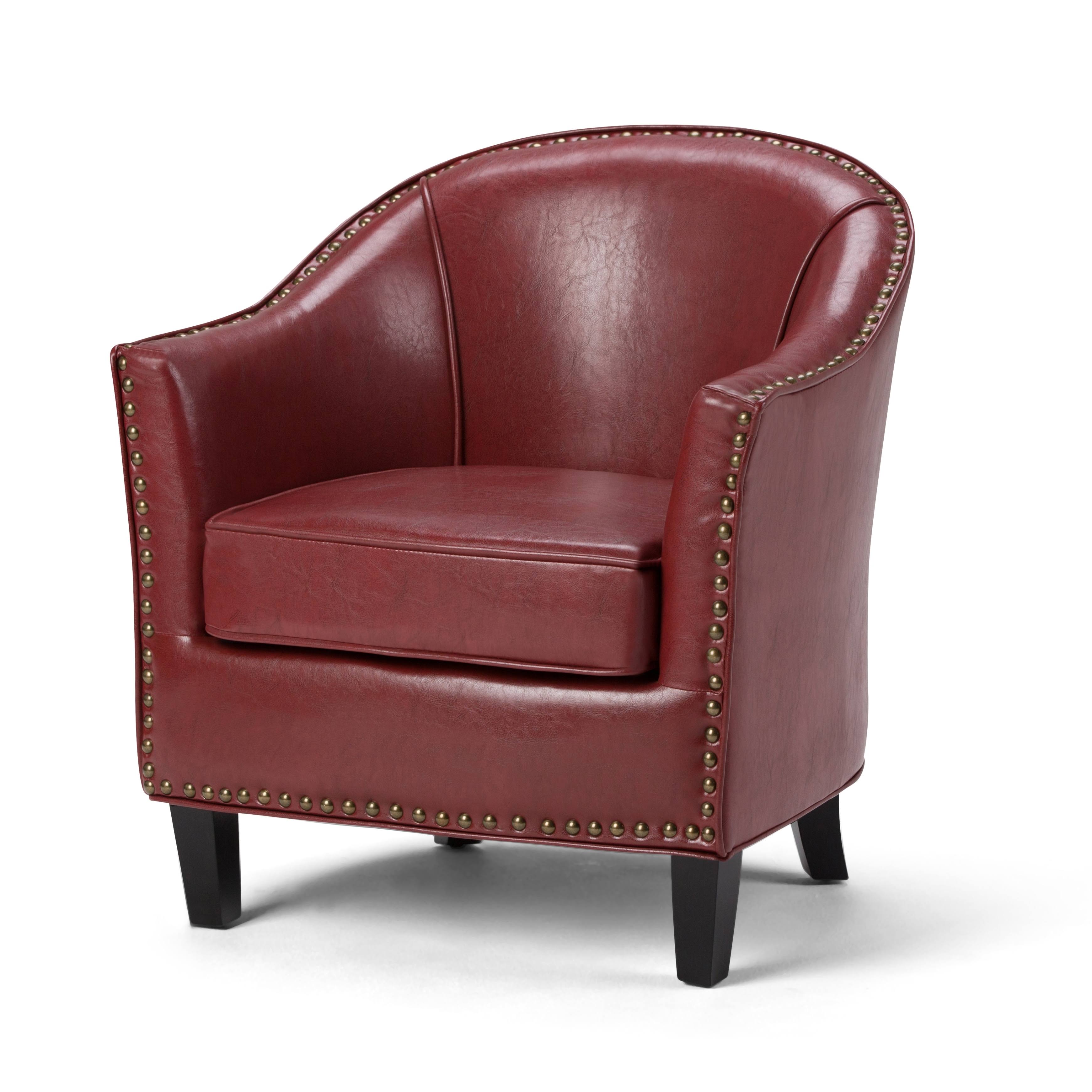 Bonded Leather Tub Chair S649