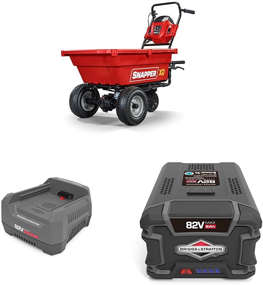Red/Black Side Extension Attachment for 82V Utility Cart T730