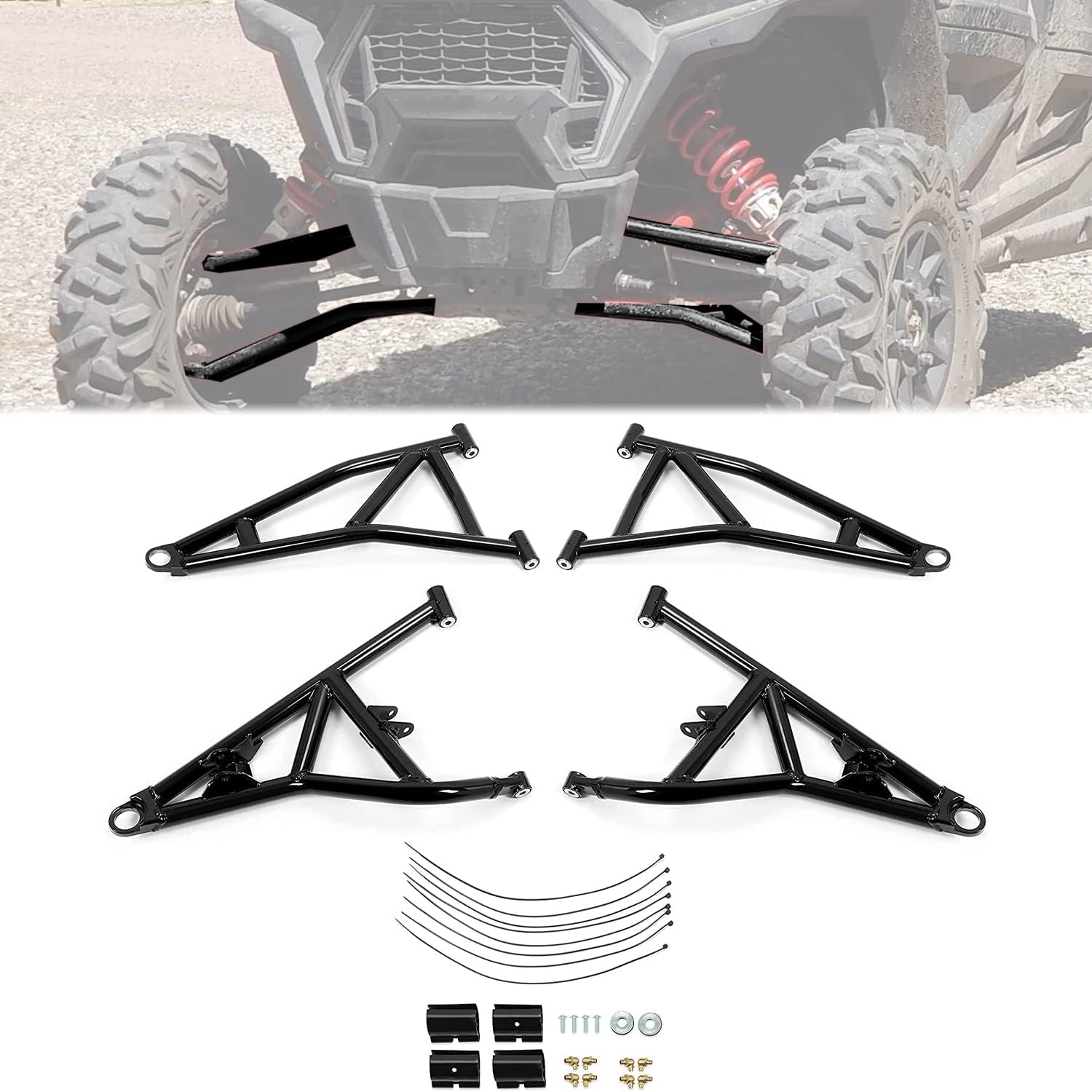 Red Front Upper & Lower A-Arms X3935