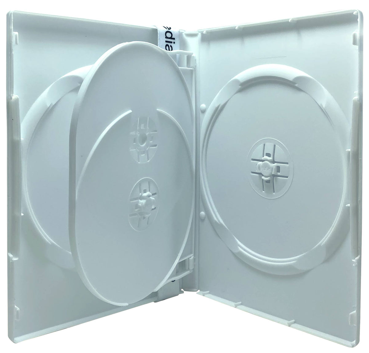 100 Standard White Quad 4 Disc DVD Cases R31419