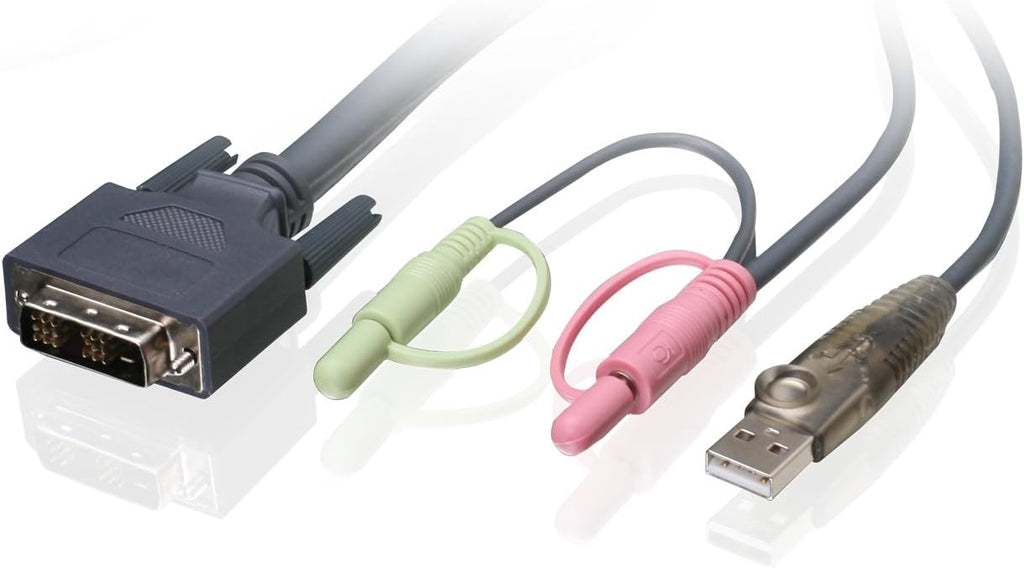 10 Feet DVI-D USB KVM Cable Pack of 2 J70288