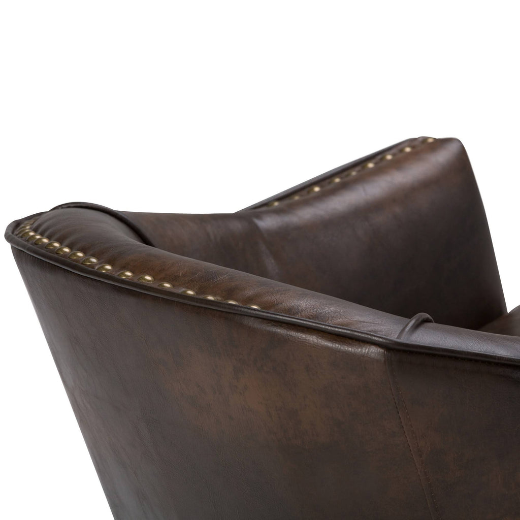Bonded Leather Tub Chair S649