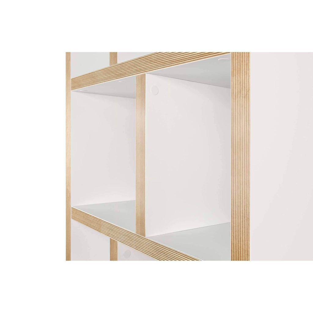 Pure White 5 Level Bookcase V7611