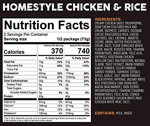 Freeze Dried Chicken and Rice Backpacking Food I89162