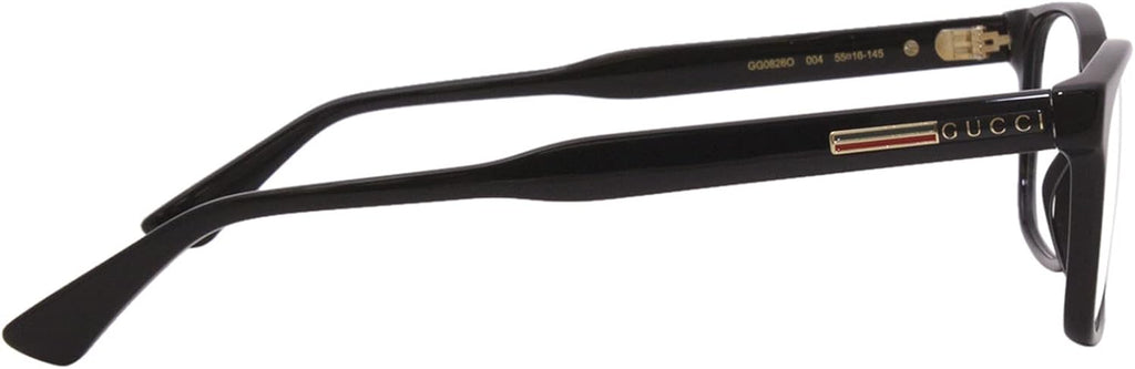 Black Plastic Rectangle Eyeglasses 55mm G534