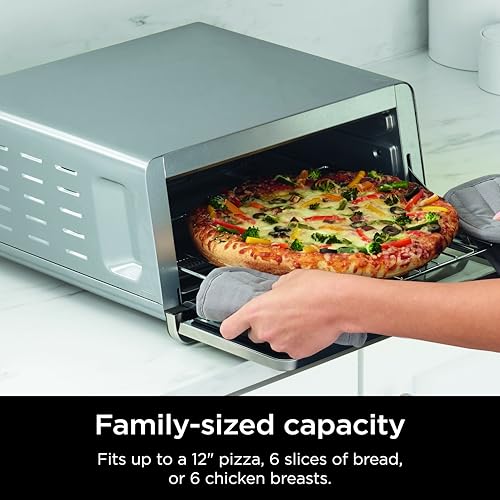 Silver Digital Air Fry Countertop Oven, 1800W, XL Capacity J9840