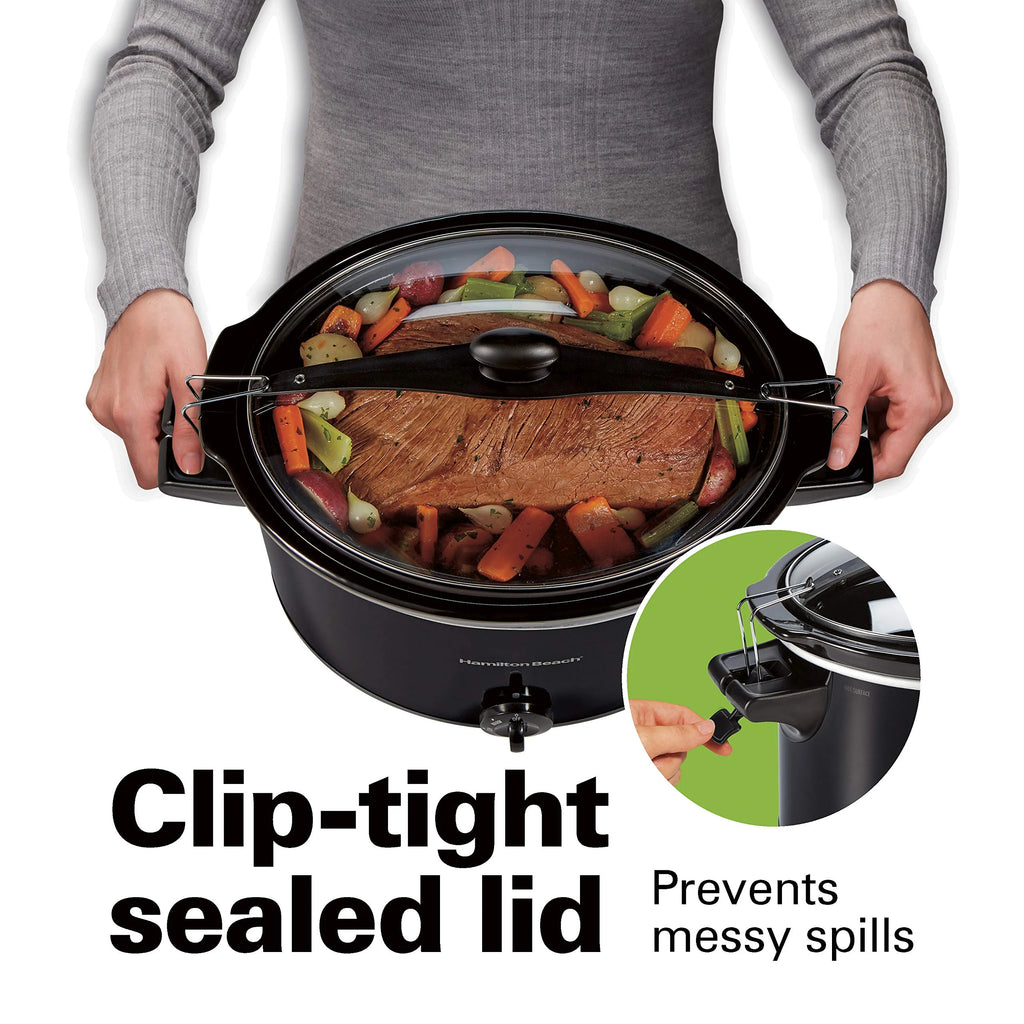 Extra Large 10 Quart Black Slow Cooker K175