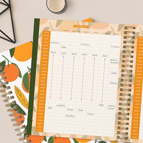 Large Spiral Bound Dated Calendar Organizer, 9 x 7.5 Q98814