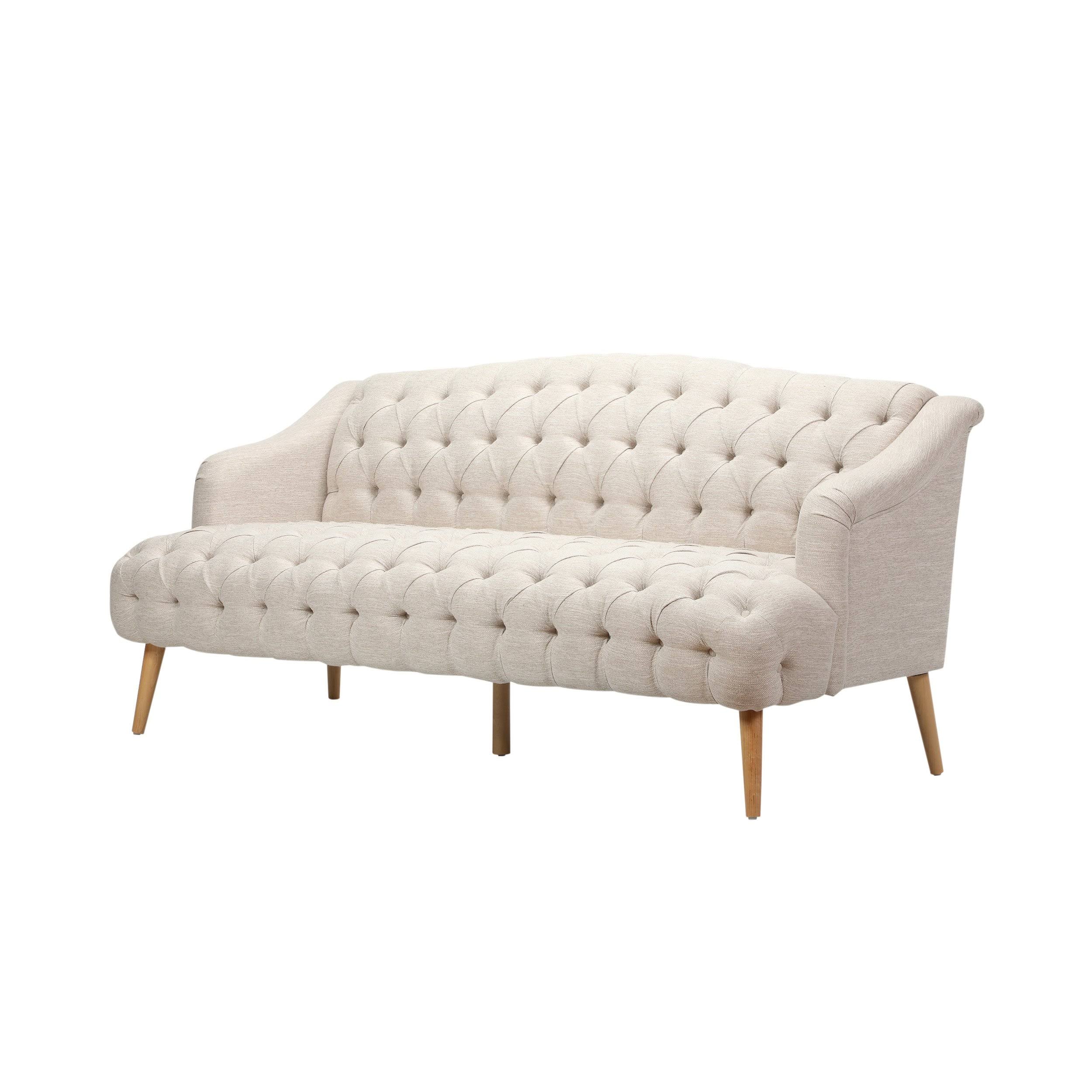 Light Blue Fabric 3 Seater Sofa D3530