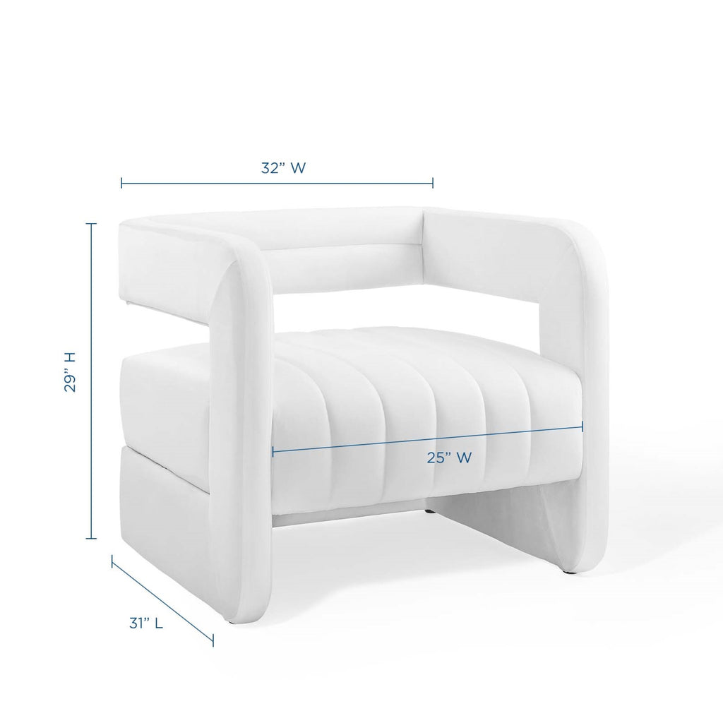 Tufted Performance Velvet Accent Armchair I75911