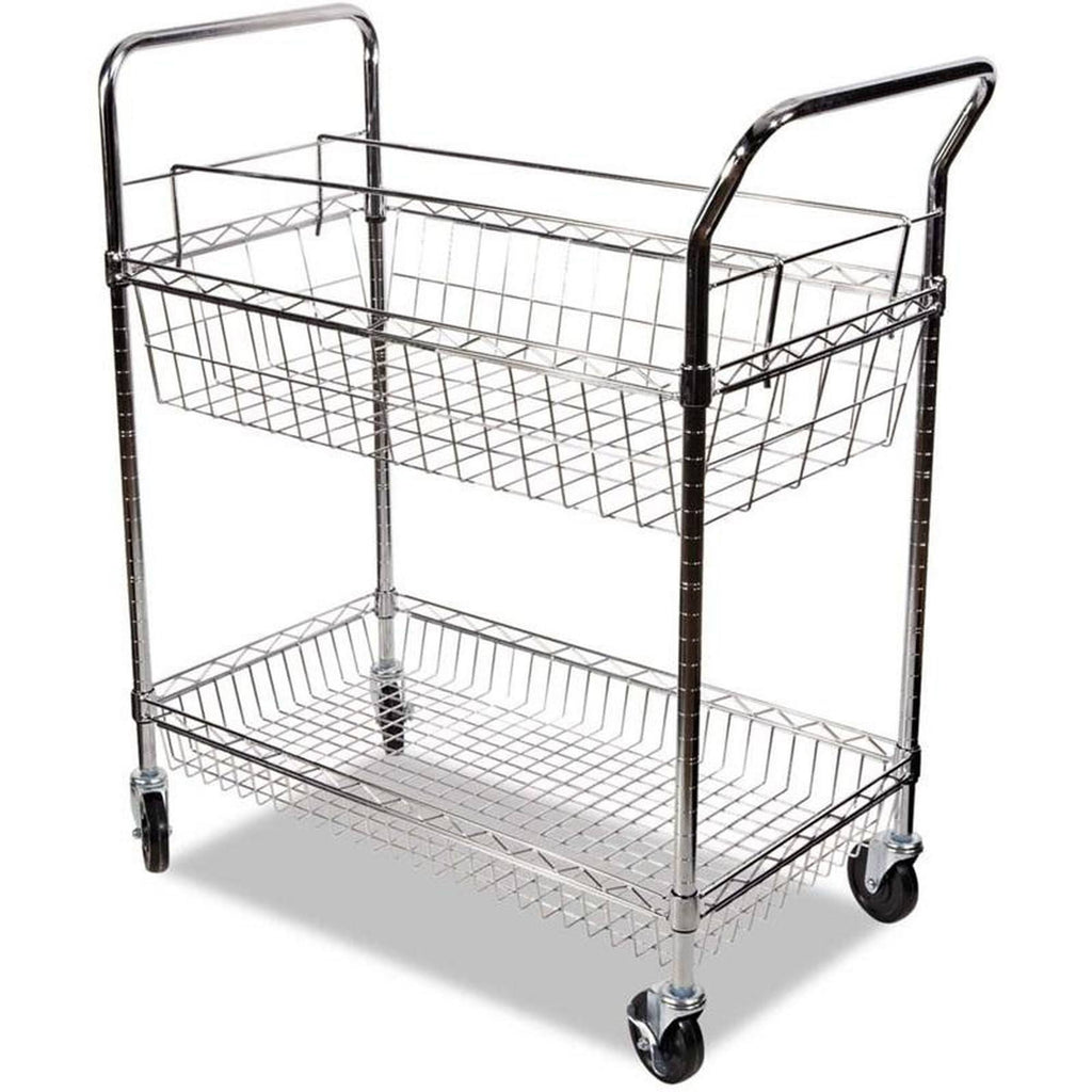 Two-Shelf Mail Cart A338