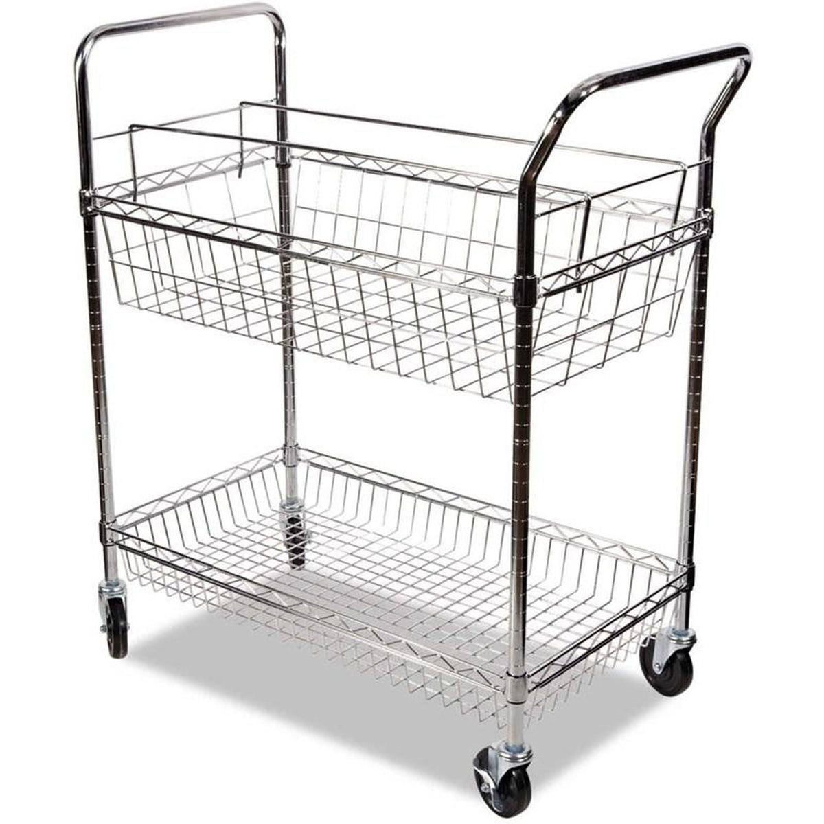 Two-Shelf Mail Cart A338