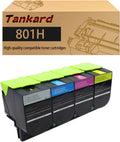 Toner Cartridge Replacement for Lexmark CX410 C410de CX510de (4 Pack) X862882
