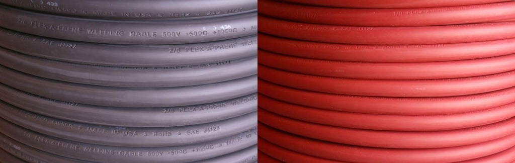 4/0 Gauge AWG Flex-A-Prene Welding/Battery Cable Black & Red 600 V 5 Feet of Each Color F264314
