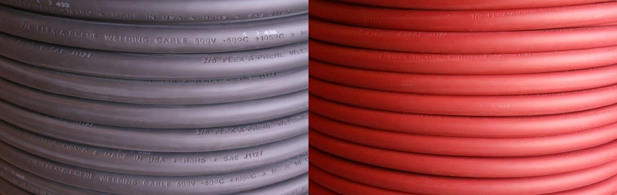4/0 Gauge AWG Flex-A-Prene Welding/Battery Cable Black & Red 600 V 5 Feet of Each Color F264314