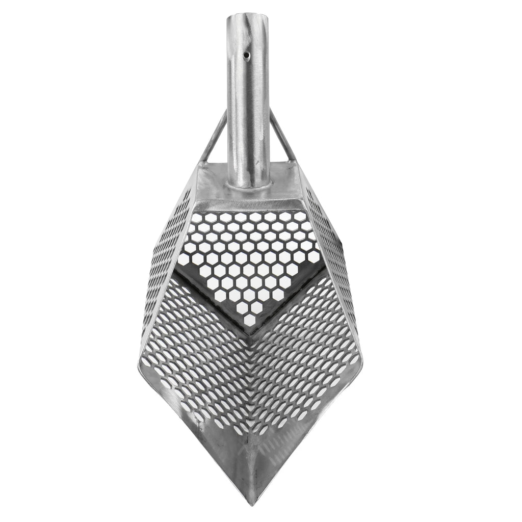 Stainless Metal Detector Sand Scoop with Hexagon Holes C217228
