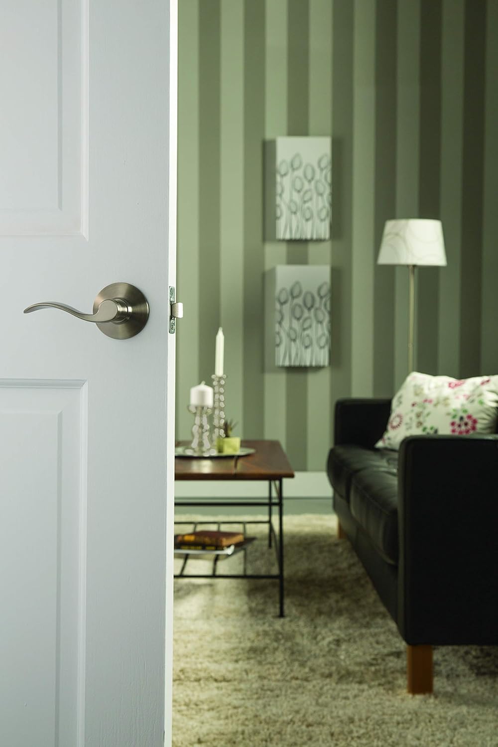 Satin Nickel Keypad Deadbolt G3854